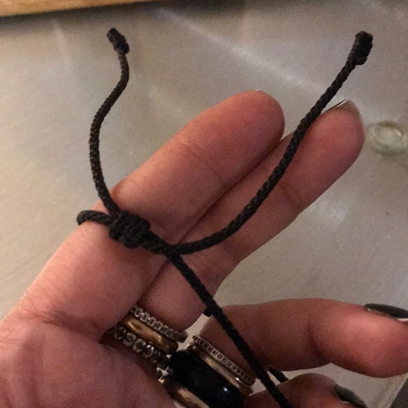 Sold ! labradorite boho macrame necklace - Picture 7 of 8